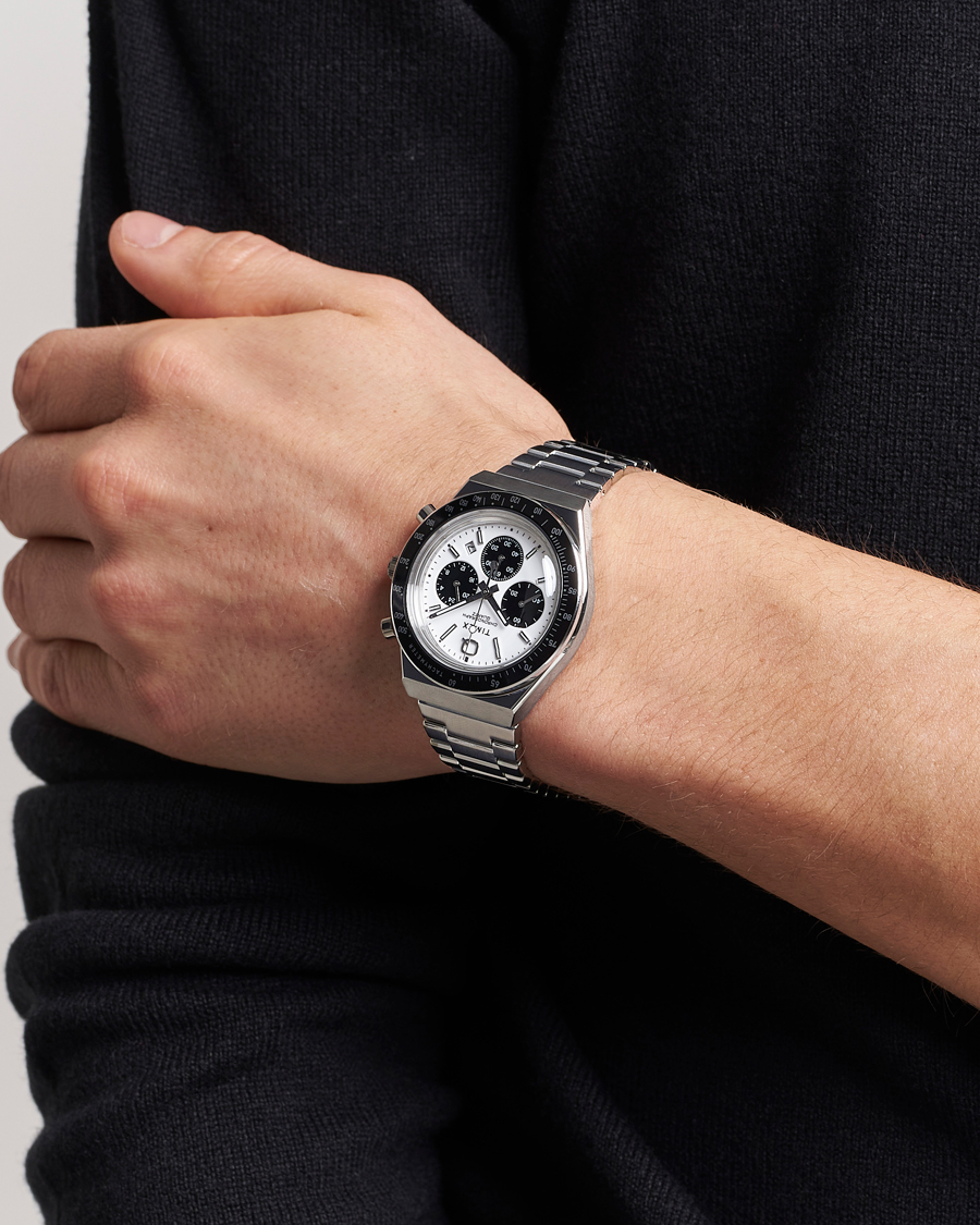 Men | Timex Q Timex Chronograph 40mm White Dial | Timex | Q Chronograph 40mm White Dial