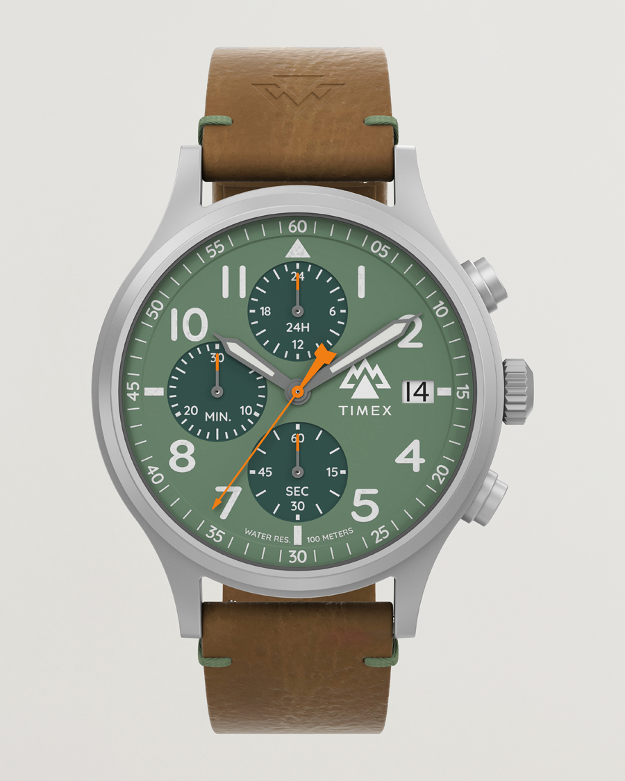 Men | Timex Expedition North Sierra Chronograph 42mm Green Dial | Timex | Expedition North Sierra Chronograph 42mm Green Dial