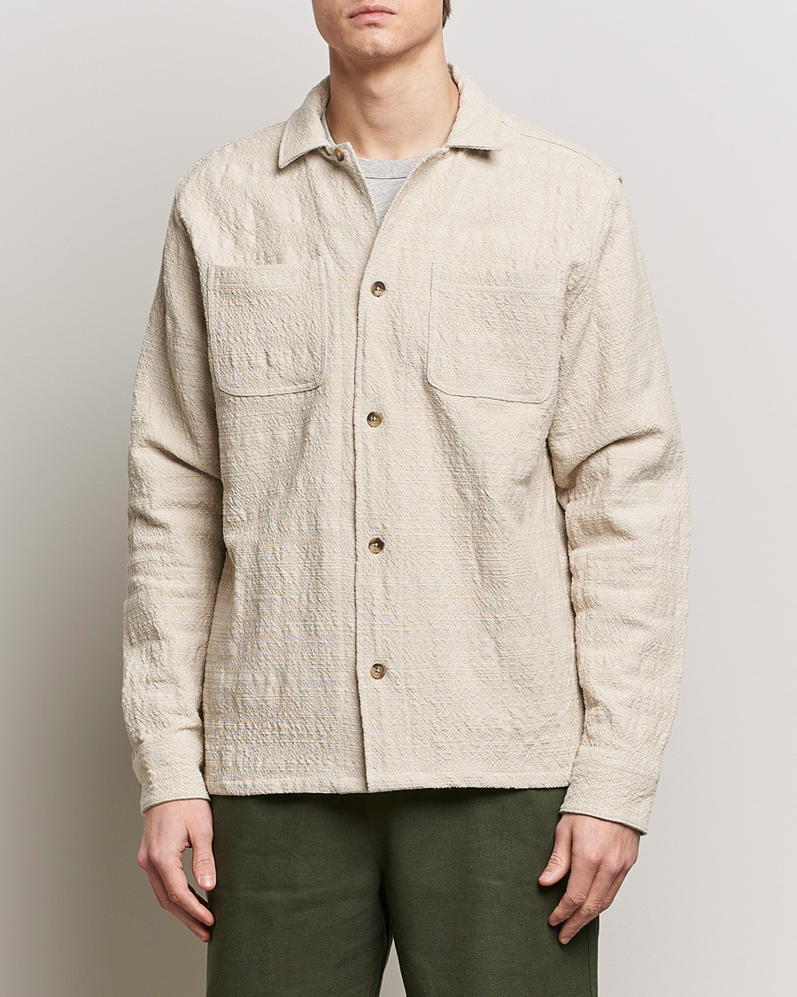 Men | Shirt Jackets | LES DEUX | Isaac Overshirt Ivory