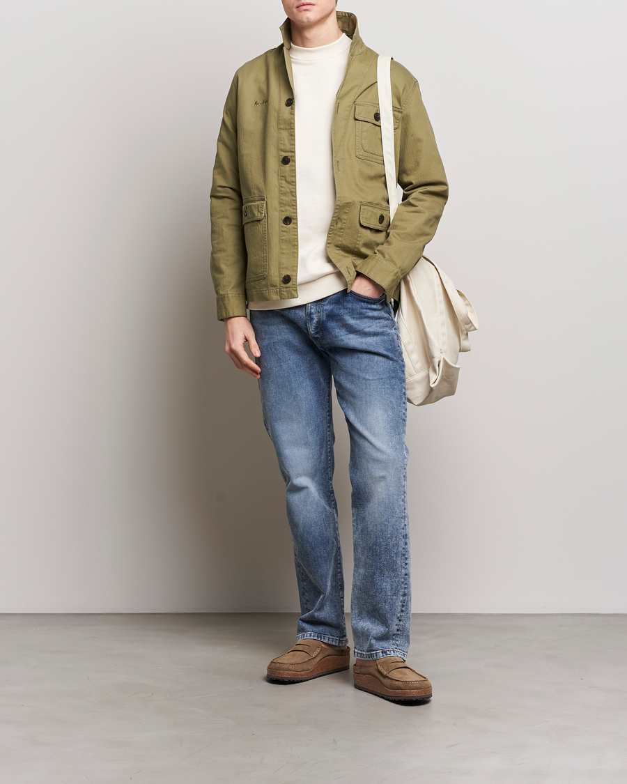 Men | Shirts | LES DEUX | Lester Fatigue Shirt Surplus Green