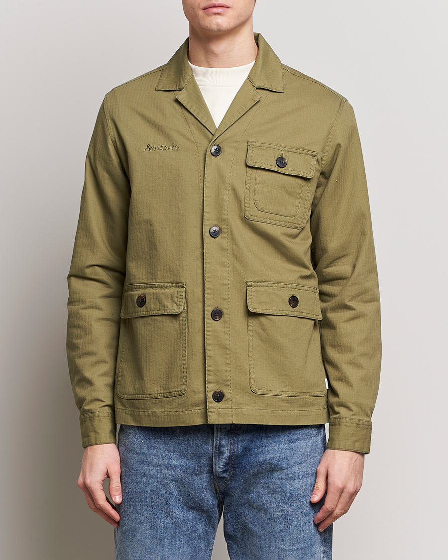 Men | Shirts | LES DEUX | Lester Fatigue Shirt Surplus Green
