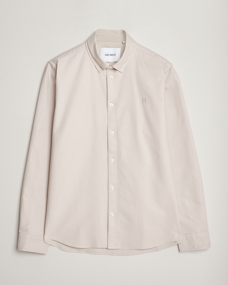 Men | Shirts | LES DEUX | Kristian Oxford Shirt Dark Sand