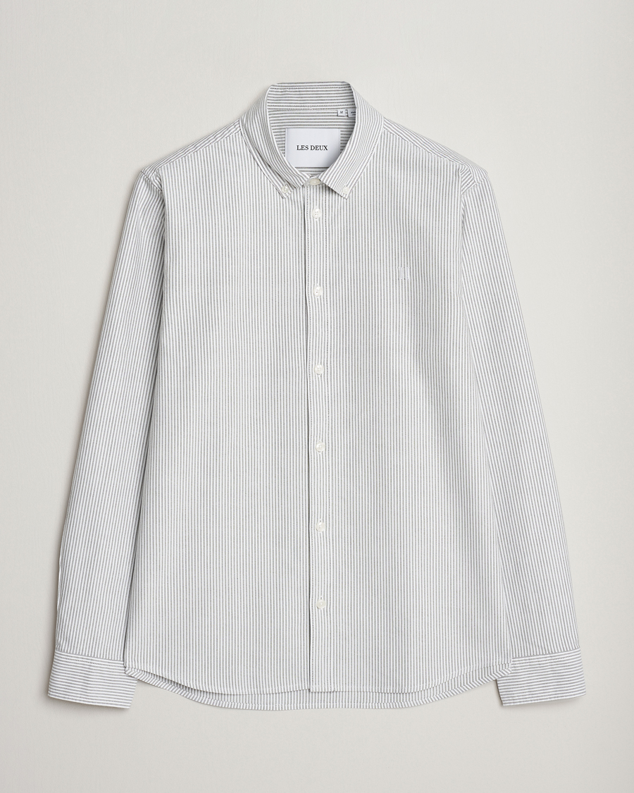 Men | Shirts | LES DEUX | Kristian Oxford Shirt Green/White