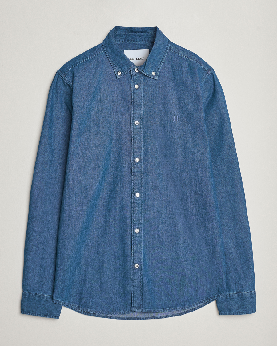 Men | Shirts | LES DEUX | Kristian Denim Shirt Medium Blue