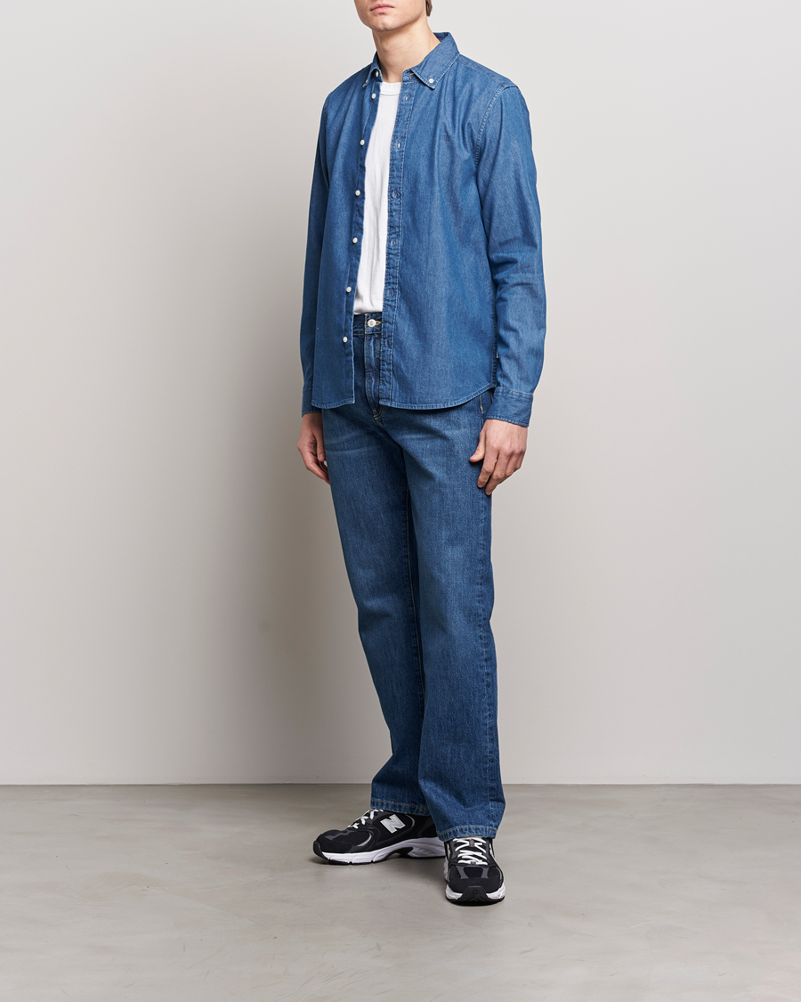 Men | Shirts | LES DEUX | Kristian Denim Shirt Medium Blue