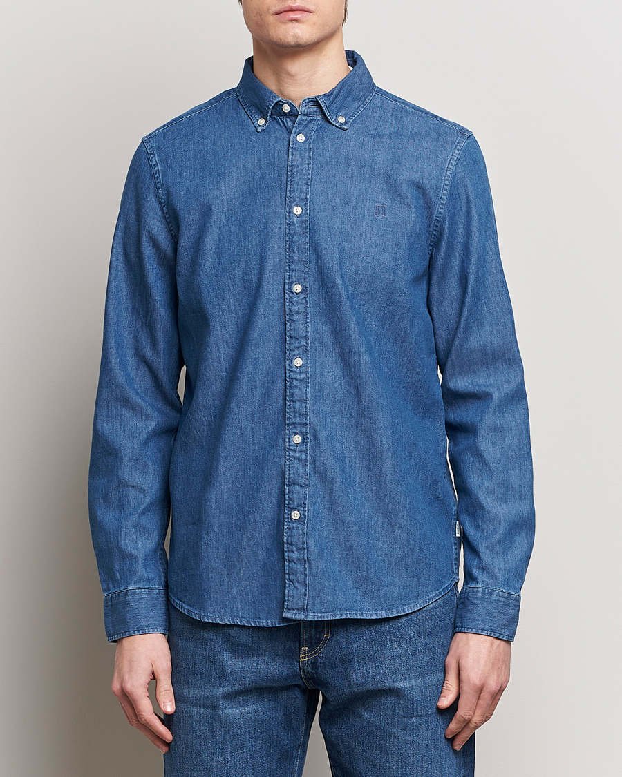 Men | Shirts | LES DEUX | Kristian Denim Shirt Medium Blue