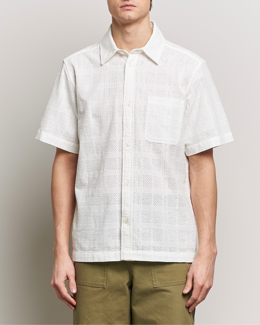 Men | Clothing | LES DEUX | Charlie Short Sleeve Shirt Light Ivory