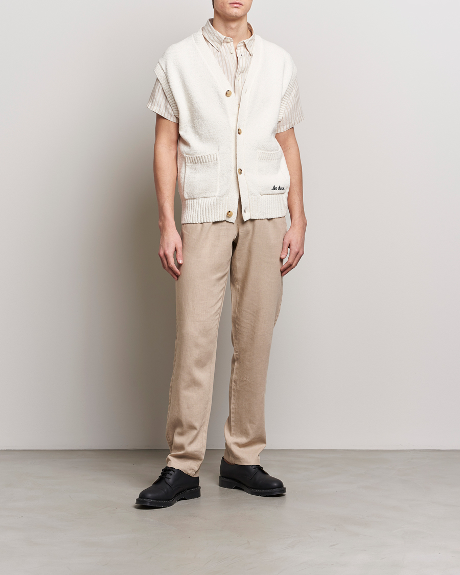 Men | Sweaters & Knitwear | LES DEUX | Brad Cardigan Vest Ivory
