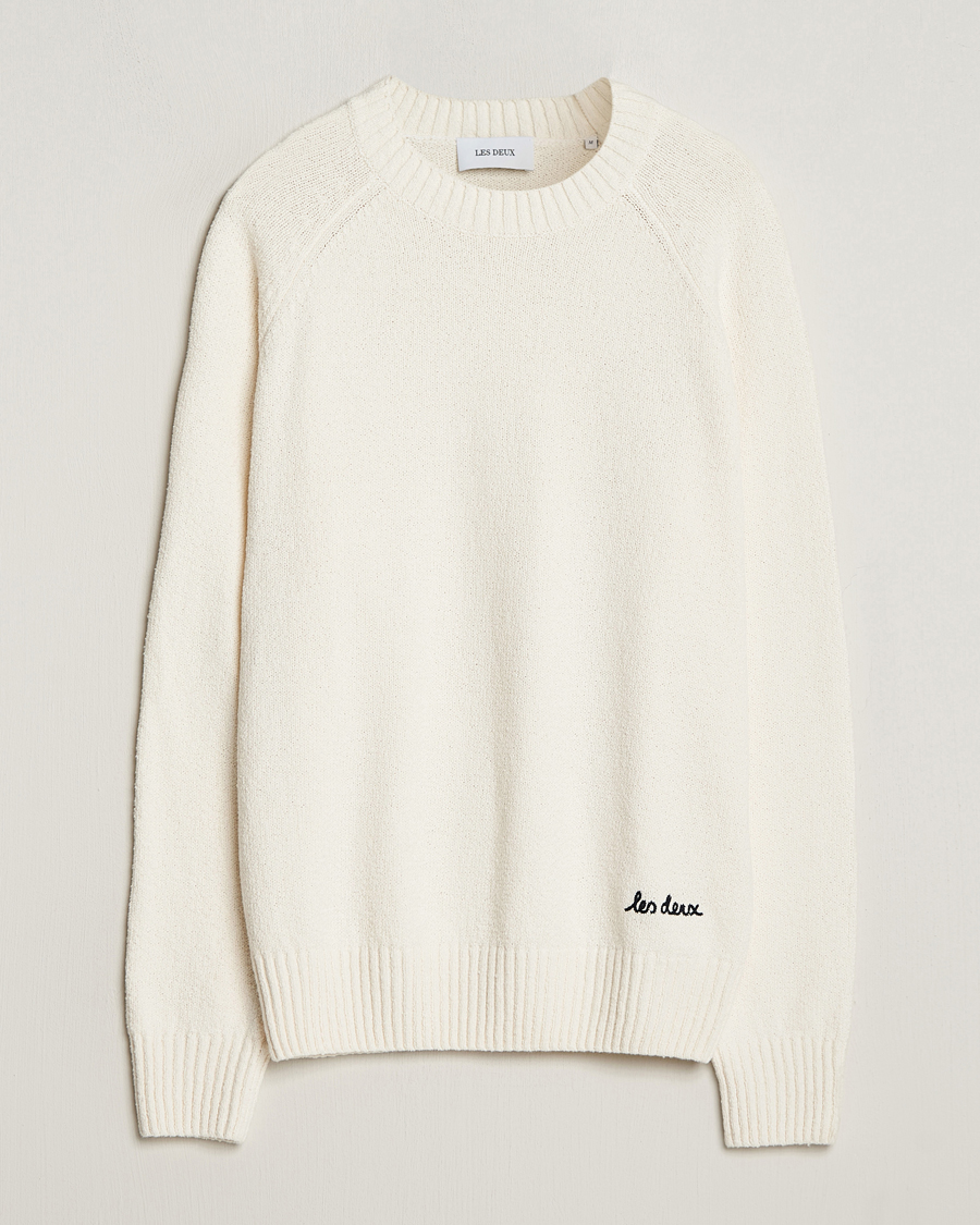 Men | Sweaters & Knitwear | LES DEUX | Brad Roundneck Knit Ivory