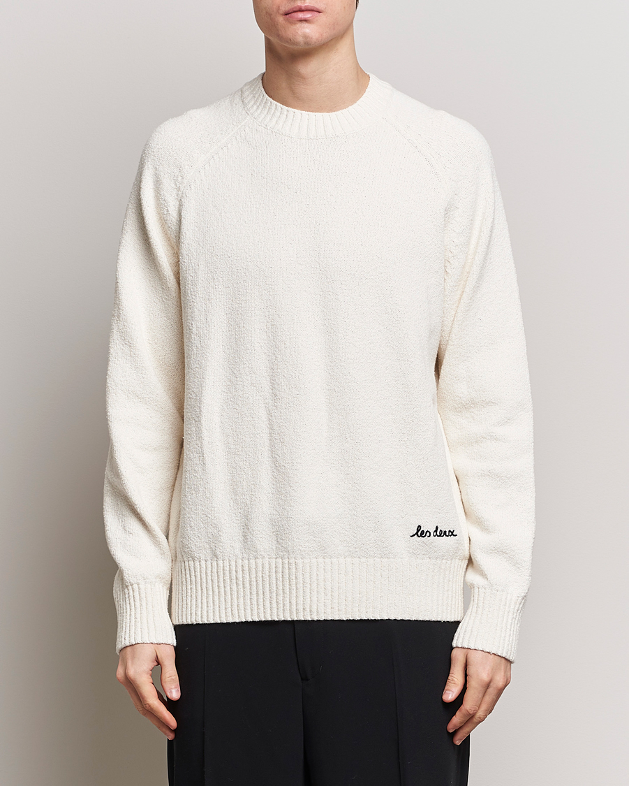 Men | Sweaters & Knitwear | LES DEUX | Brad Roundneck Knit Ivory