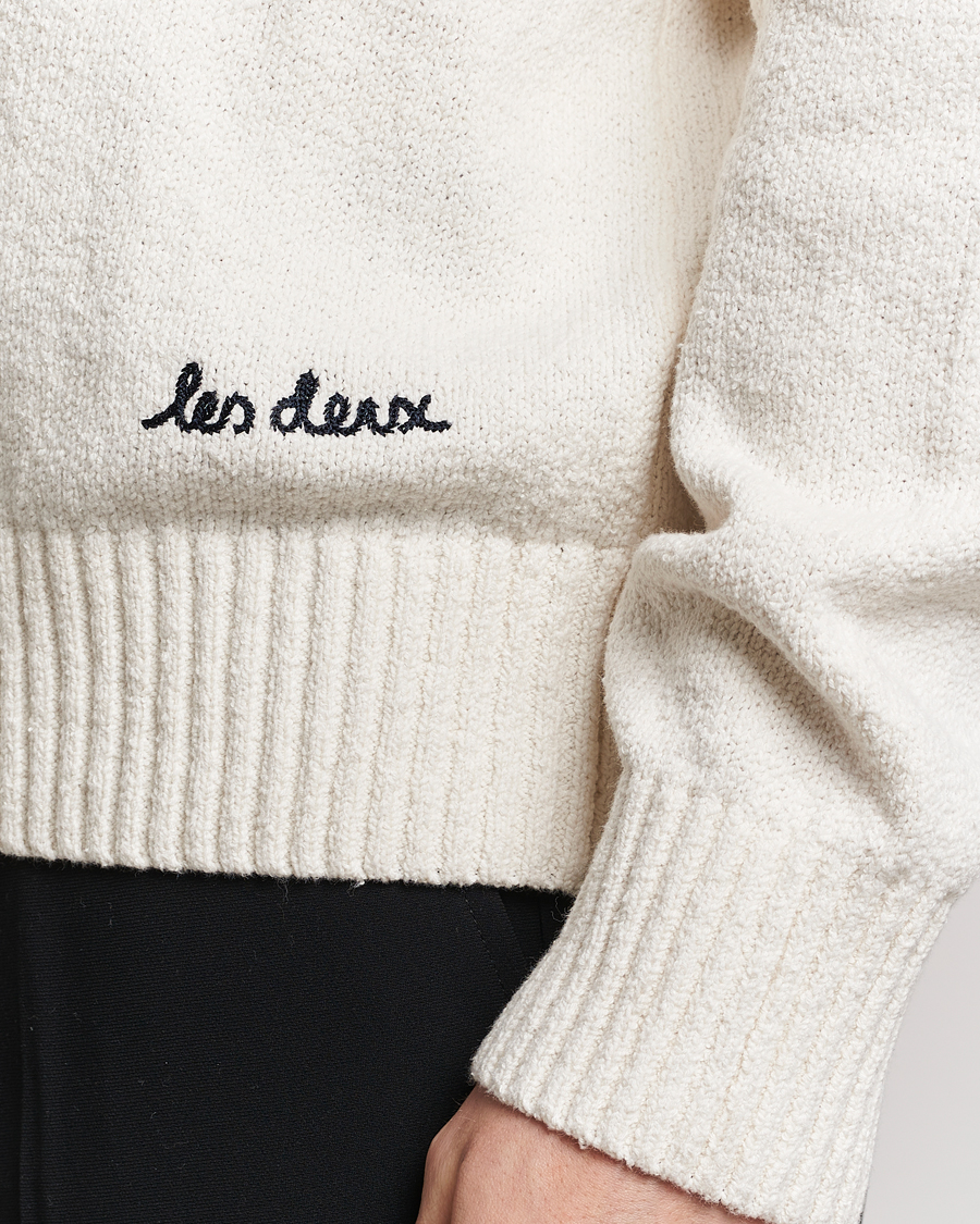 Men | Sweaters & Knitwear | LES DEUX | Brad Roundneck Knit Ivory
