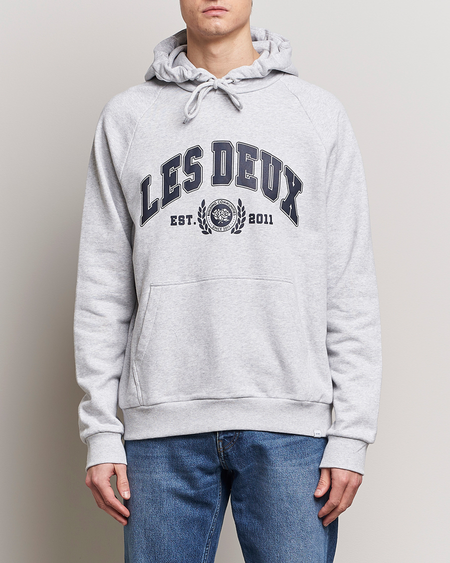 Men | Sweaters & Knitwear | LES DEUX | University Hoodie Snow Melange
