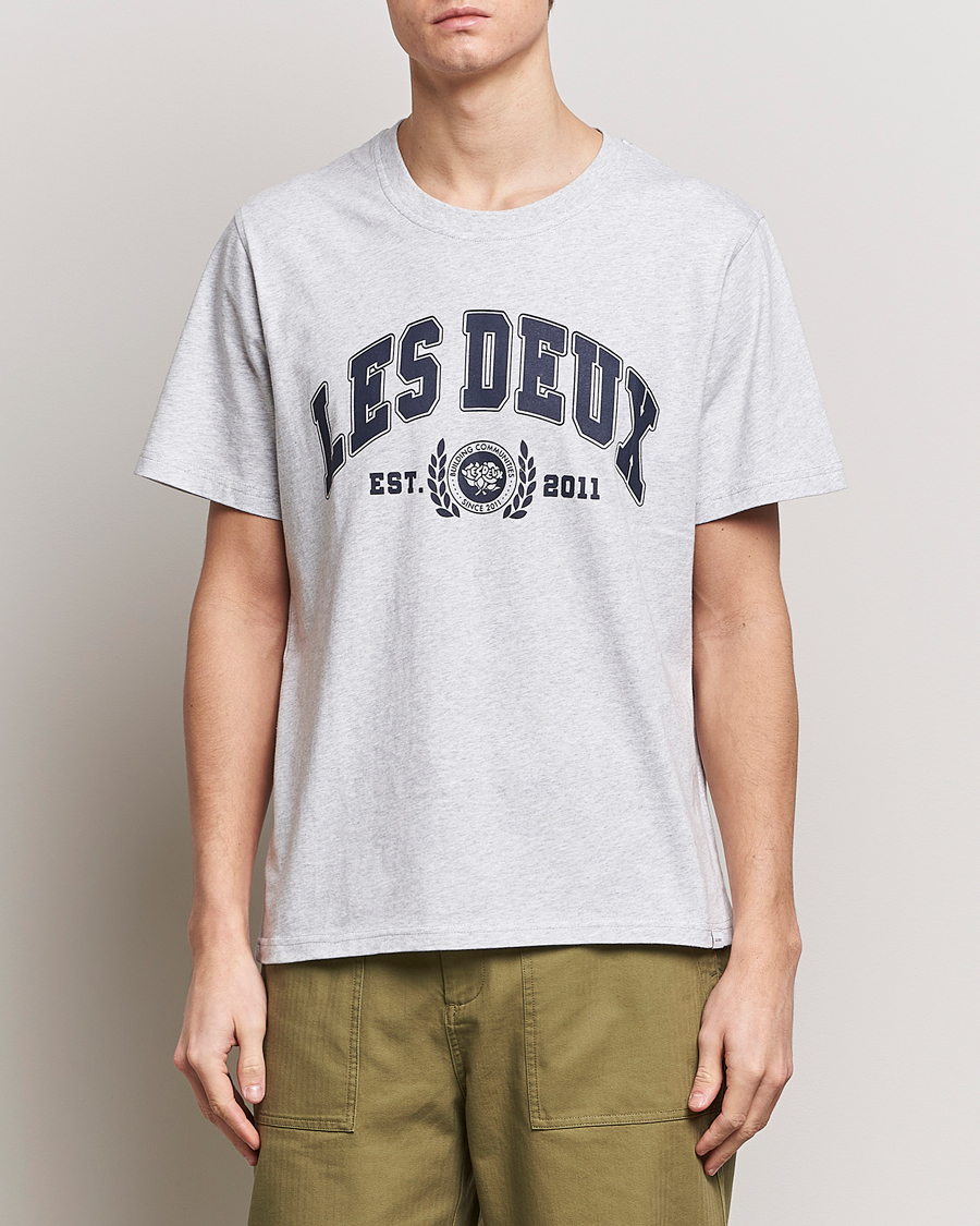 Men | T-Shirts | LES DEUX | University T-Shirt Snow Melange