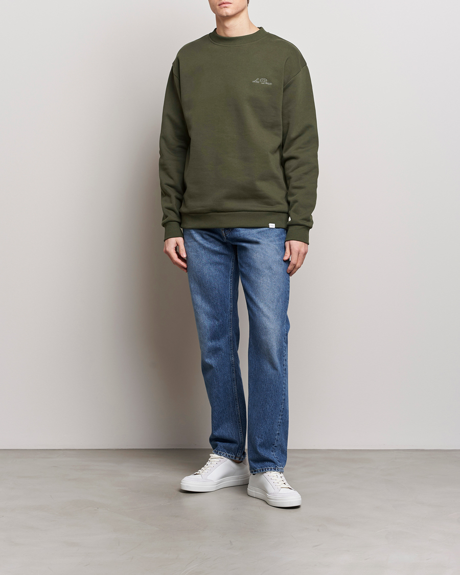 Men | Sweaters & Knitwear | LES DEUX | Crew Sweatshirt Forrest Green