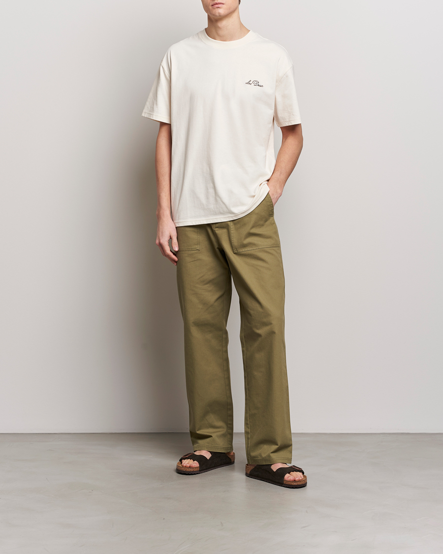 Men | T-Shirts | LES DEUX | Crew T-Shirt Light Ivory