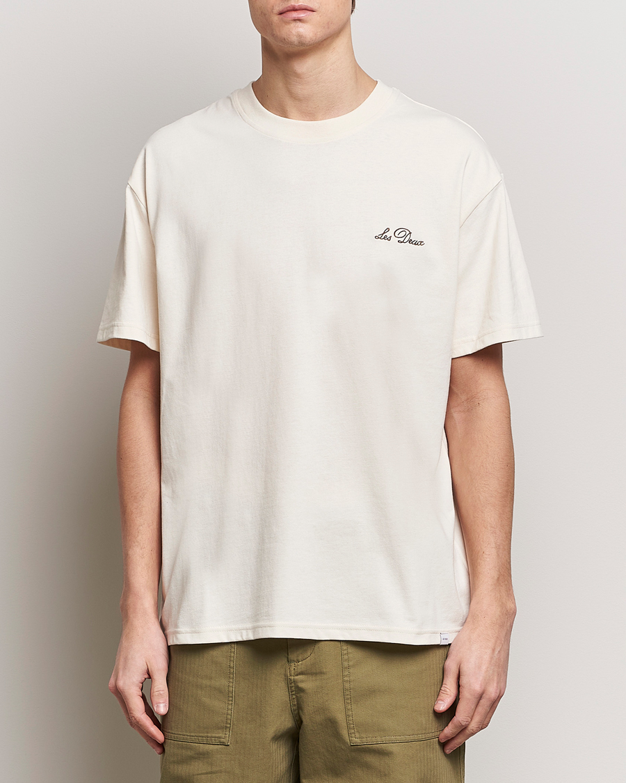 Men | Clothing | LES DEUX | Crew T-Shirt Light Ivory