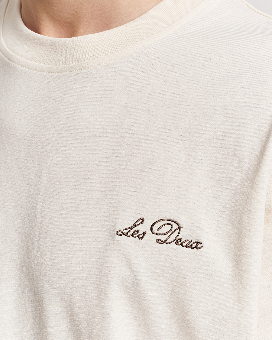 Men | T-Shirts | LES DEUX | Crew T-Shirt Light Ivory