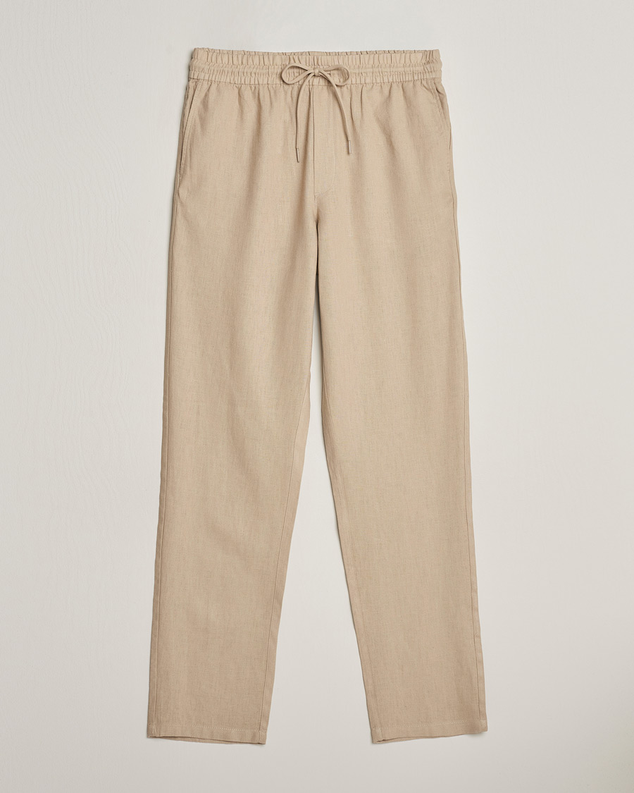 Les Deux Patrick Linen Pants Light Desert Sand at CareOfCarl.com