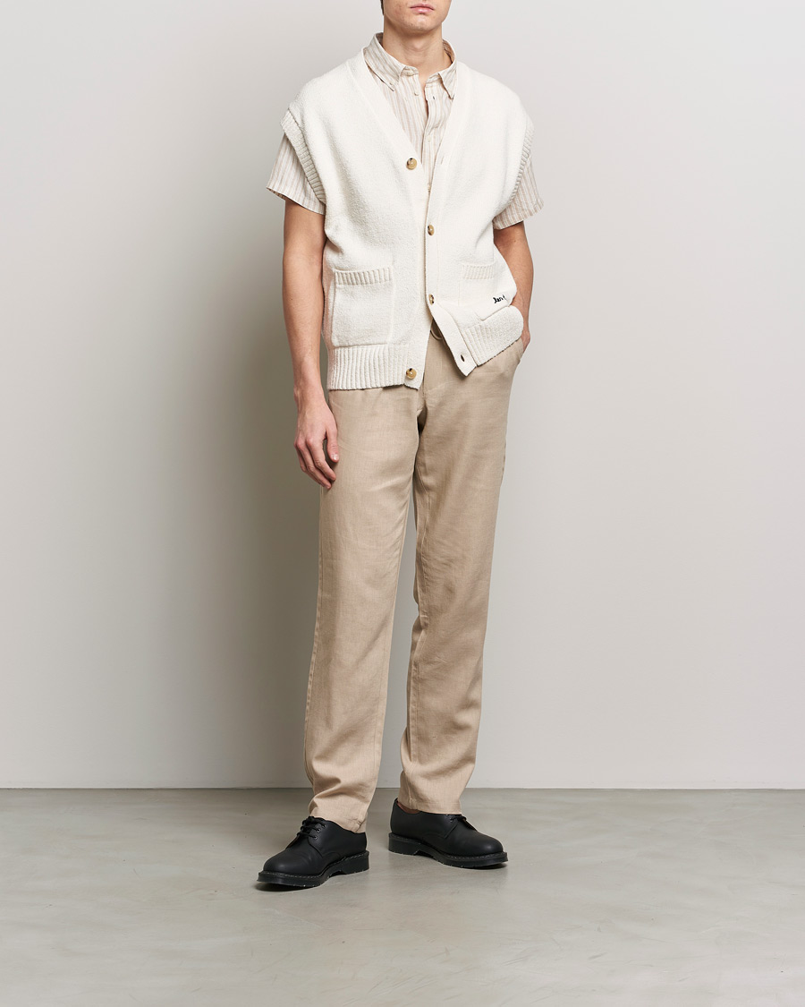 Men | Trousers | LES DEUX | Patrick Linen Pants Light Desert Sand