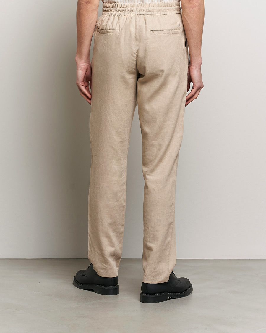 Men | Trousers | LES DEUX | Patrick Linen Pants Light Desert Sand