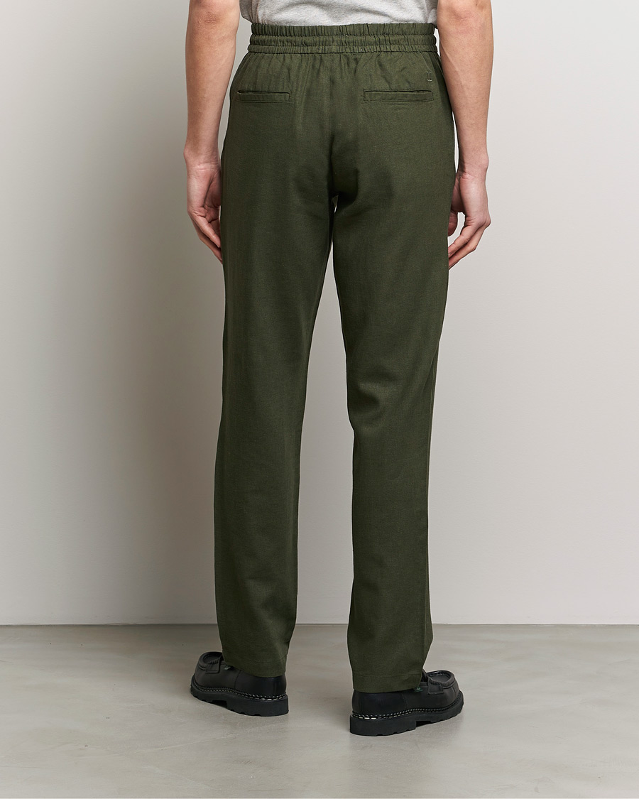 Men | Trousers | LES DEUX | Patrick Linen Pants Forrest Green