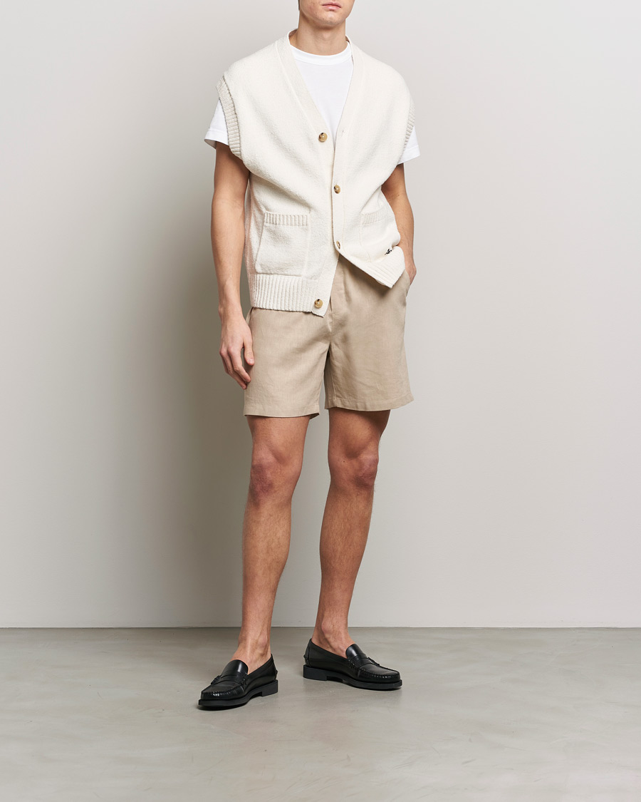 Men | Shorts | LES DEUX | Otto Linen Shorts Light Desert Sand