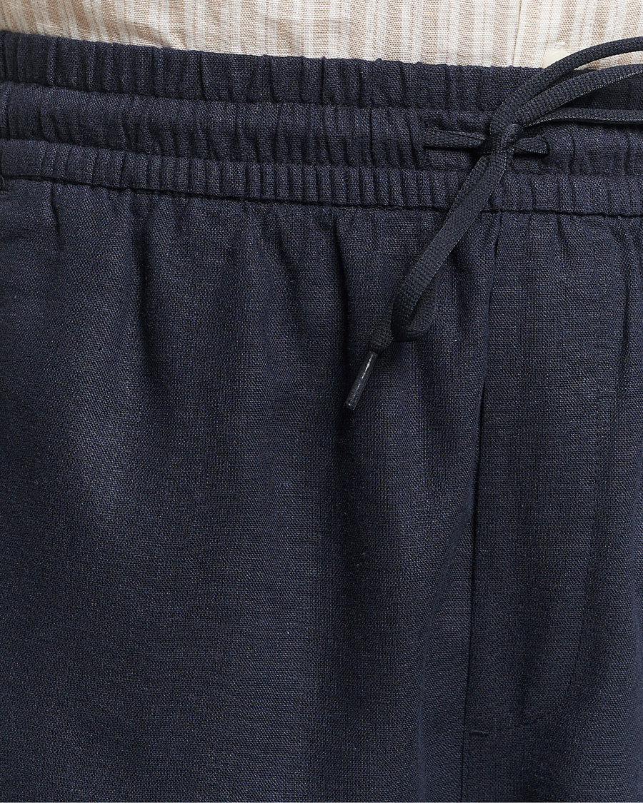 Men | Shorts | LES DEUX | Otto Linen Shorts Dark Navy