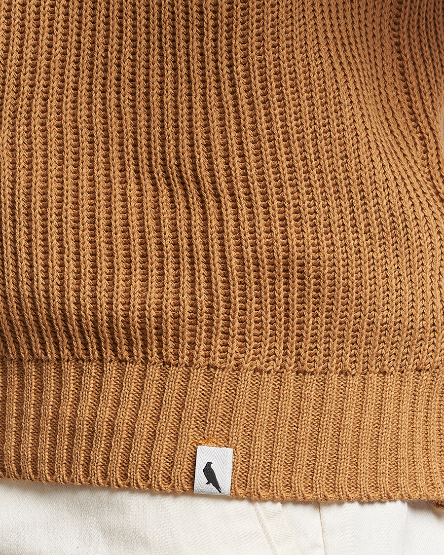 Men | Sweaters & Knitwear | Peregrine | Harry Organic Cotton Sweater Amber