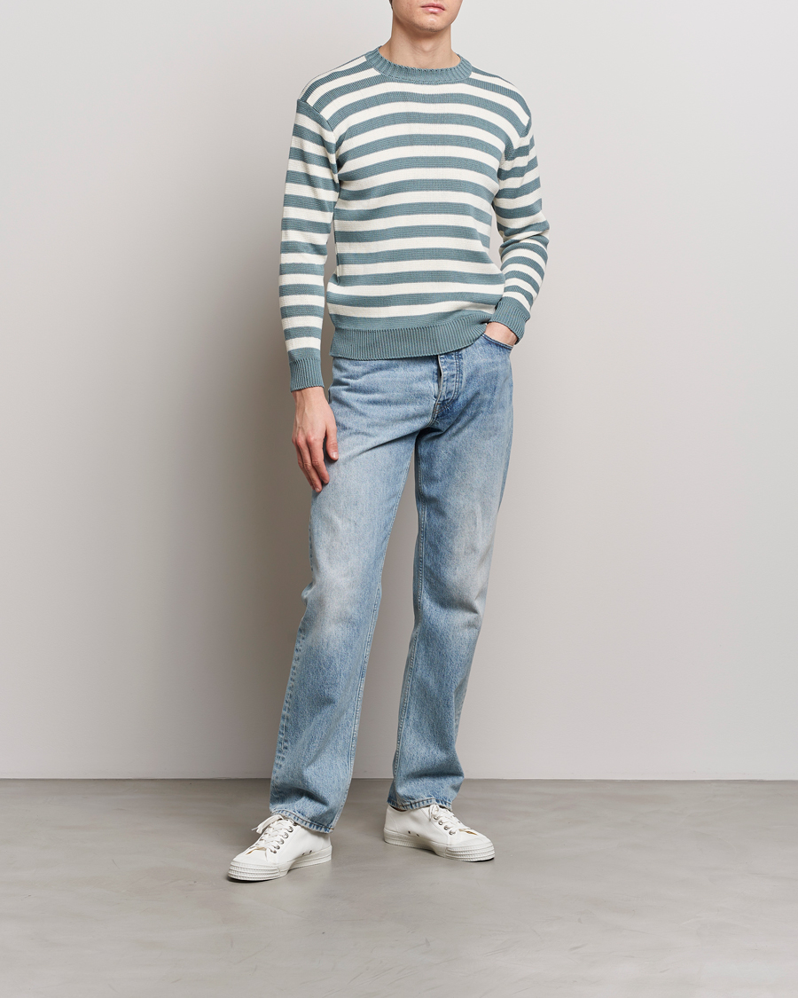 Men | Sweaters & Knitwear | Peregrine | Richmond Organic Cotton Sweater Lovat