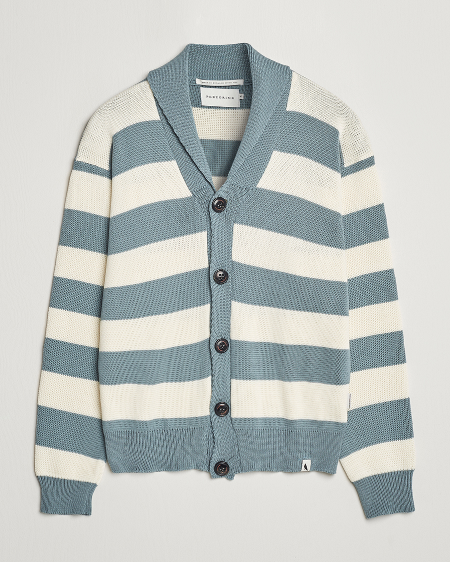 Men | Sweaters & Knitwear | Peregrine | Richmond Organic Cotton Cardigan Lovat