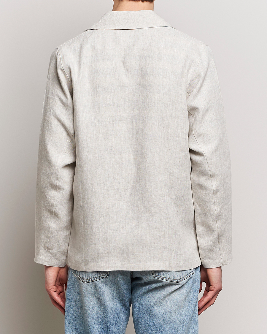 Men | Shirts | Peregrine | Grange Linen Shacket Natural