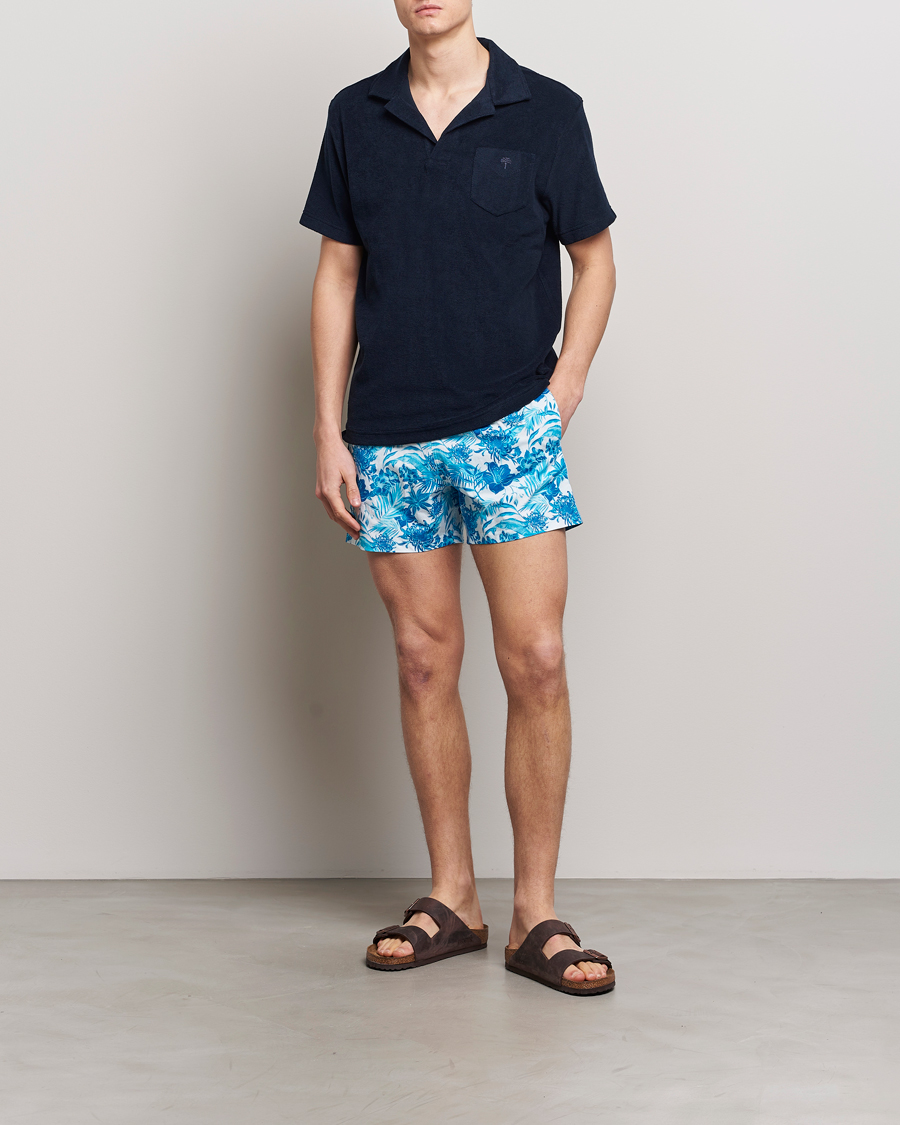 Men | Swimwear | Vilebrequin | Moorise Printed Swimshorts Blanc