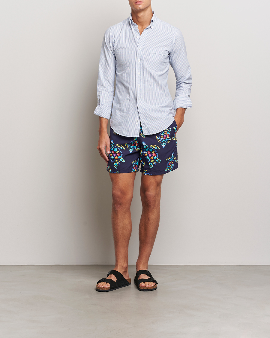 Men | Swimwear | Vilebrequin | Moorea Printed Swimshorts Minuit
