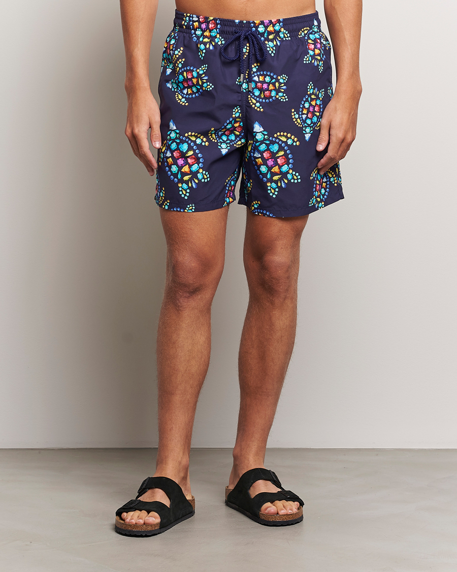 Men | Swimwear | Vilebrequin | Moorea Printed Swimshorts Minuit