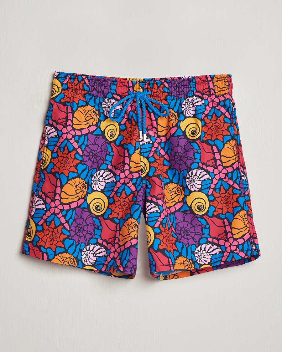Men | Swimwear | Vilebrequin | Moorea Printed Swimshorts Bleu Marine