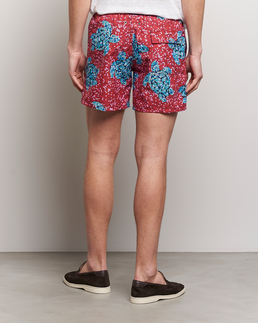 Men | Swimwear | Vilebrequin | Moorea Printed Swimshorts Merlot