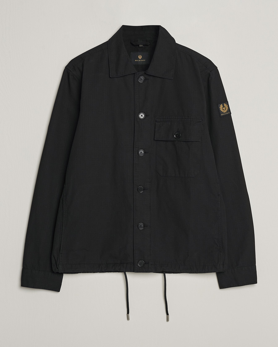 Men | Coats & Jackets | Belstaff | Guley Ripstop Overshirt Black