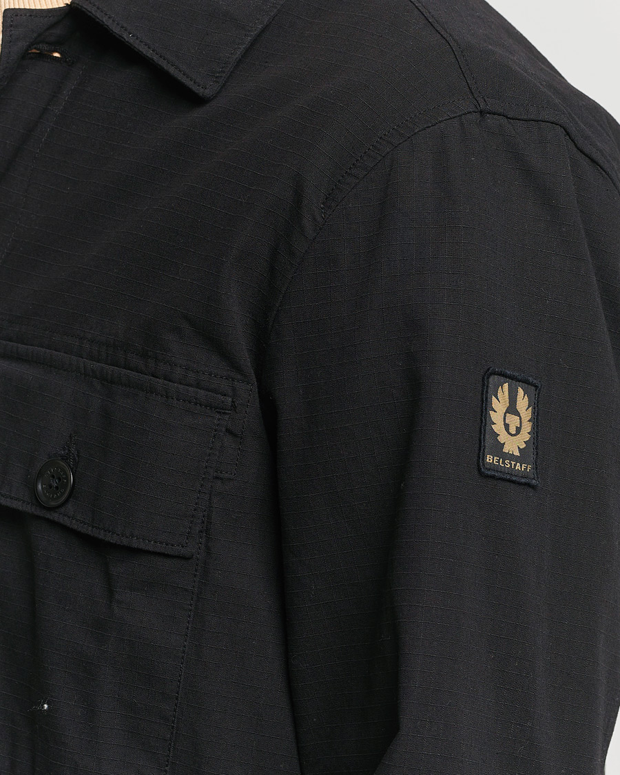 Men | Coats & Jackets | Belstaff | Guley Ripstop Overshirt Black