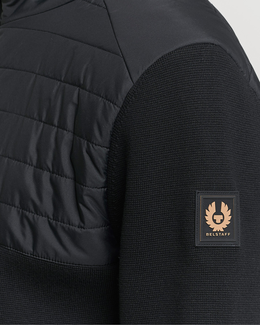 Men | Sweaters & Knitwear | Belstaff | Venture Hybrid Full Zip Black
