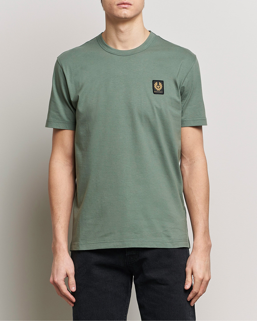 Men | T-Shirts | Belstaff | Cotton Logo T-Shirt Mineral Green
