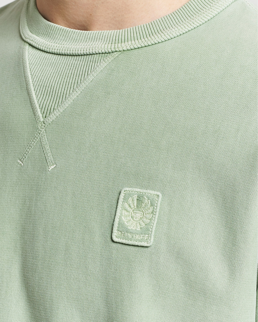 Men | Sweaters & Knitwear | Belstaff | Outliner Cotton Crew Neck Echo Green
