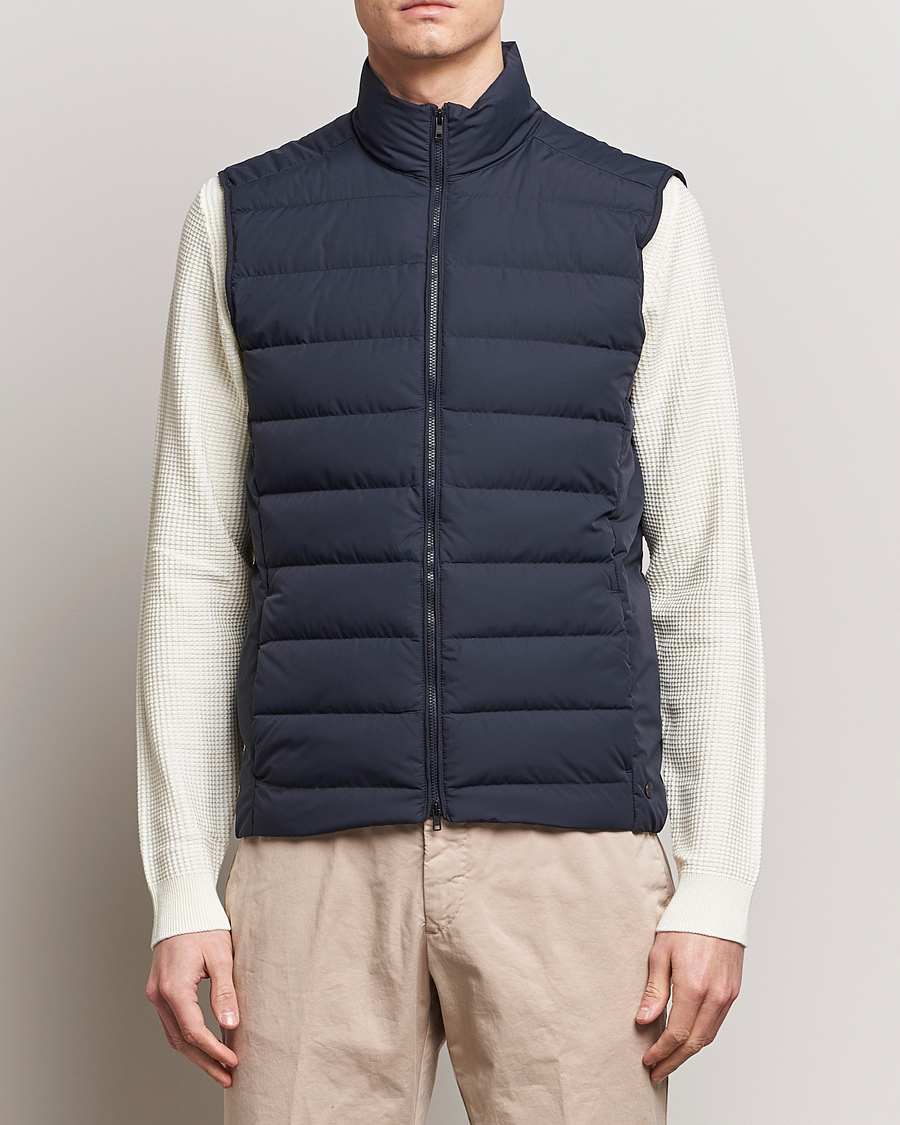 Men | Coats & Jackets | Scandinavian Edition | Ratio II Lightweight Padded Vest Midnight Blue