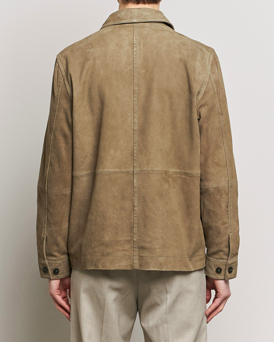 Men | Coats & Jackets | J.Lindeberg | Walt Suede Jacket Walnut