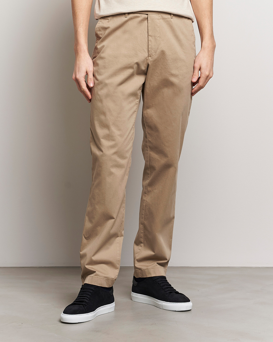 Men | Trousers | J.Lindeberg | Lois Cloud Satin Pants Batique Khaki