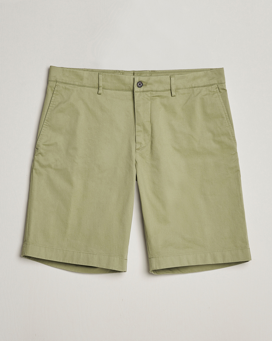 Men | Shorts | J.Lindeberg | Nathan Cloud Satin Shorts Oil Green
