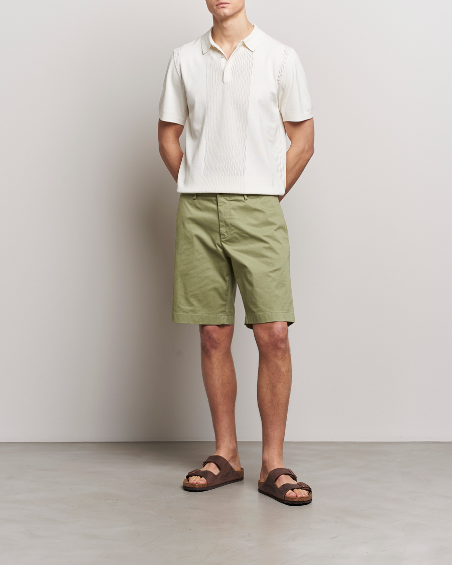Men | Shorts | J.Lindeberg | Nathan Cloud Satin Shorts Oil Green
