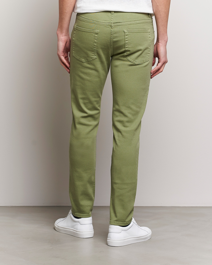 Men | Trousers | J.Lindeberg | Jay Twill Slim Stretch 5-Pocket Trousers Oil Green