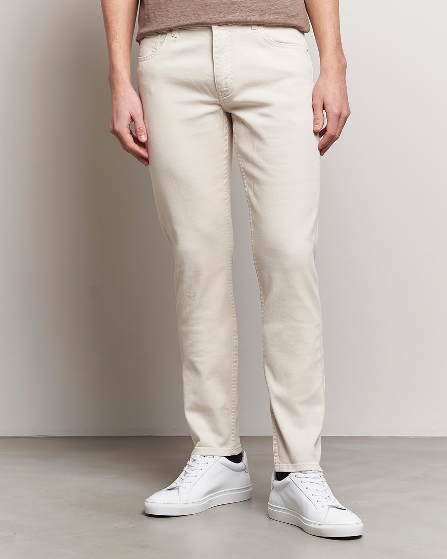 Men | Trousers | J.Lindeberg | Jay Twill Slim Stretch 5-Pocket Trousers Moonbeam