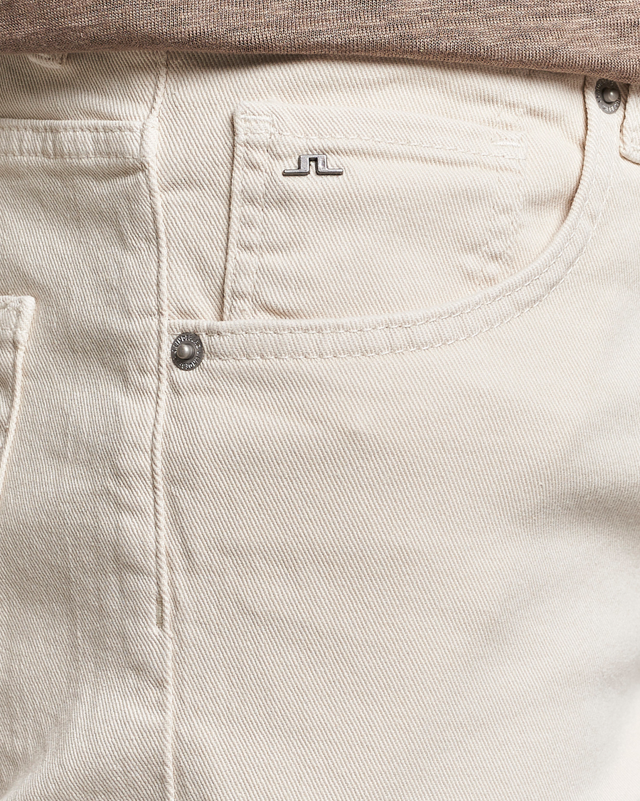 Men | Trousers | J.Lindeberg | Jay Twill Slim Stretch 5-Pocket Trousers Moonbeam
