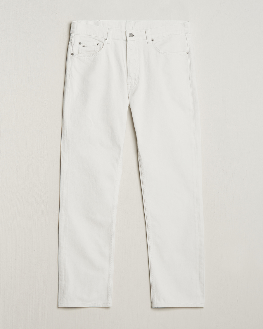 Men | Jeans | J.Lindeberg | Cody Solid Regular Jeans Cloud White